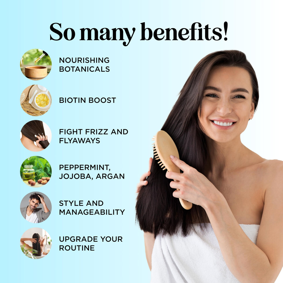 Maple Holistics conditioner pouring to show smooth spread and easy application