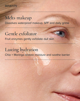 MARA oil texture close-up showing silky hydrating consistency