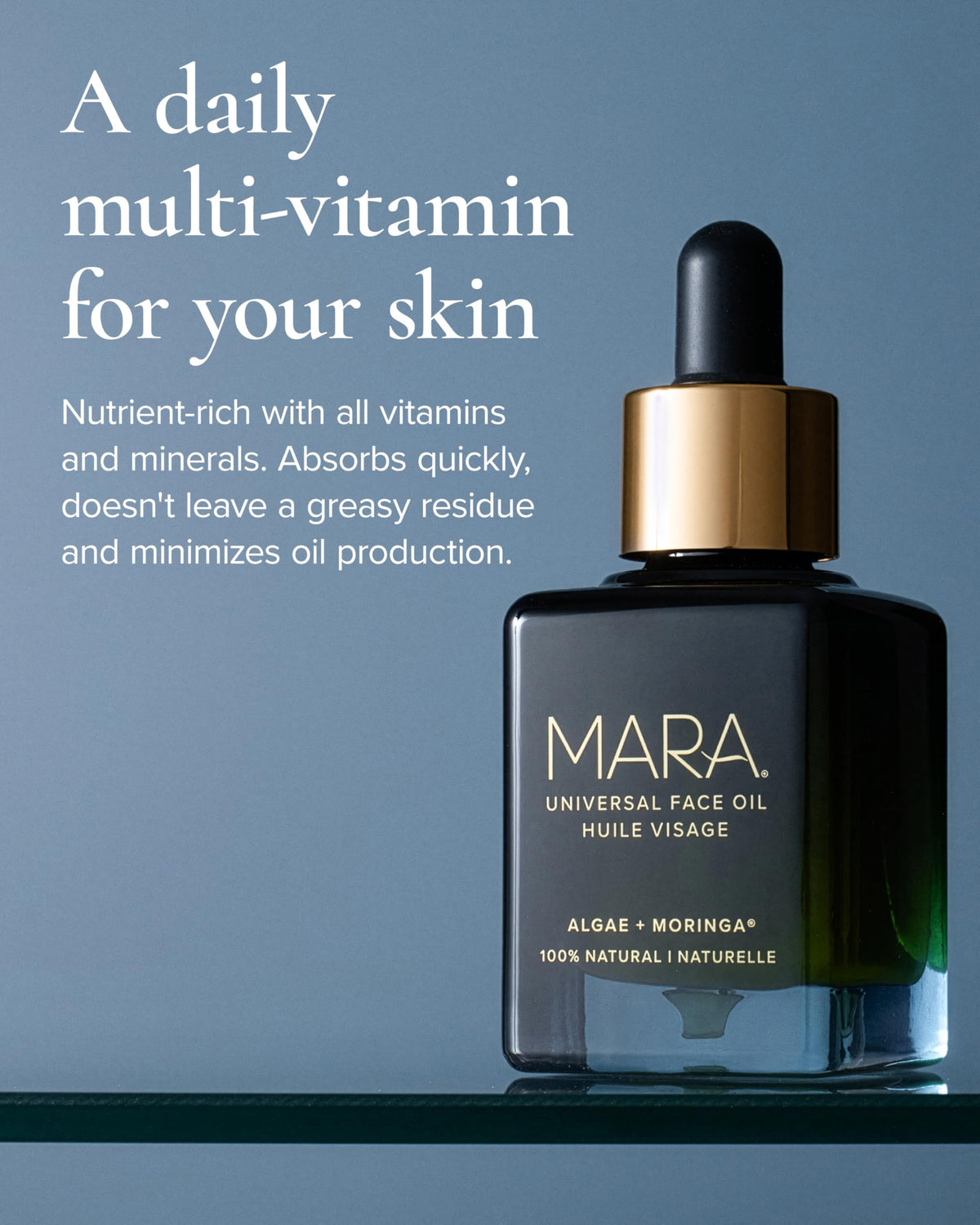 MARA dropper dispensing oil demonstrating precise, no-waste application