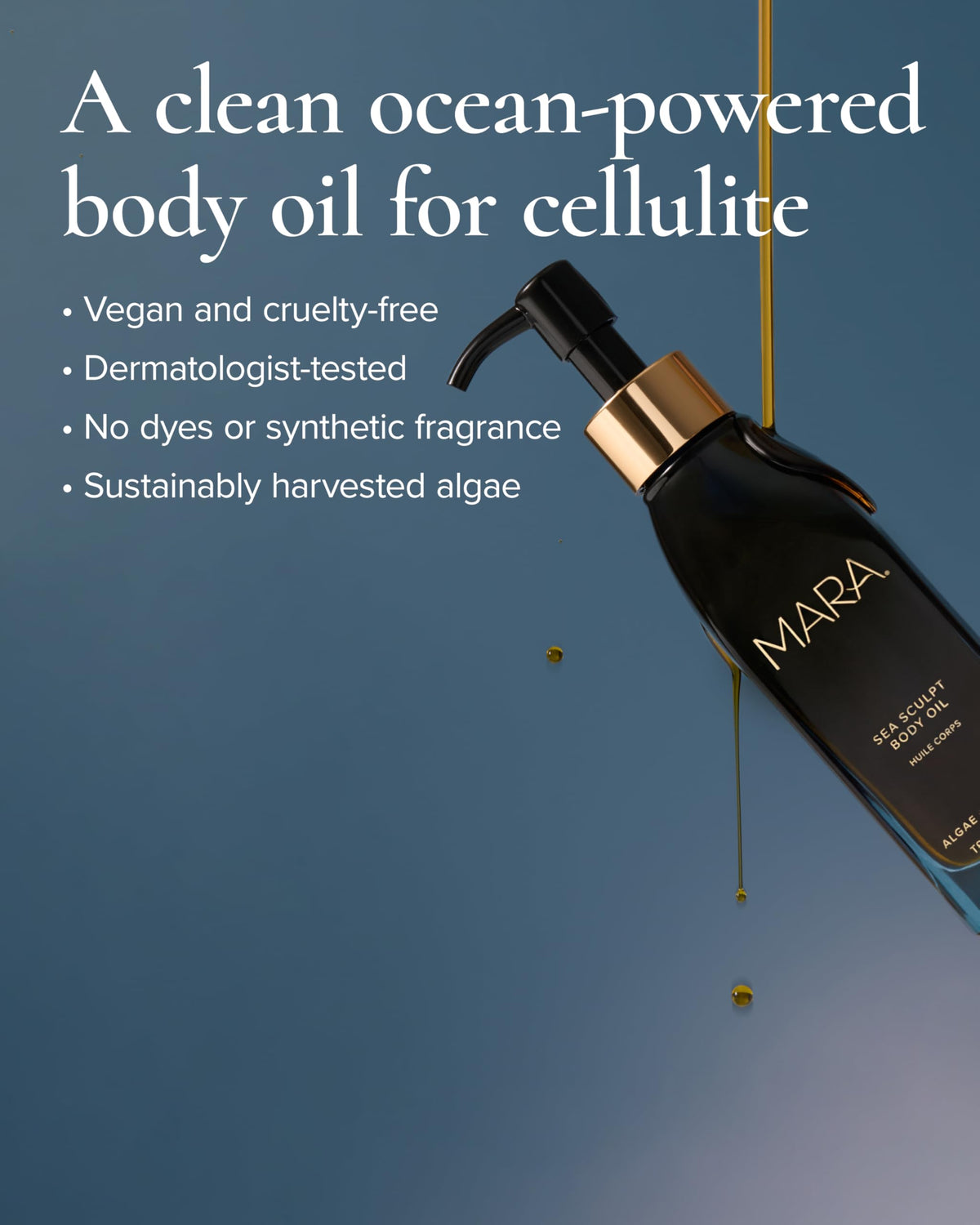MARA product label close-up highlighting clean, vegan formulation