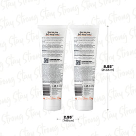 Marc Anthony bottles beside a hand showing 8.4 fl oz scale