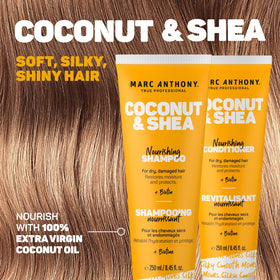 Marc Anthony conditioner cream consistency showing smooth detangling benefit