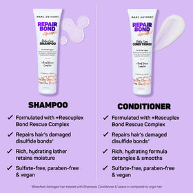 Marc Anthony shampoo lather on hair demonstrating gentle cleansing