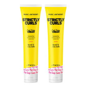 Marc Anthony front packaging showing curl cream benefits and two jars