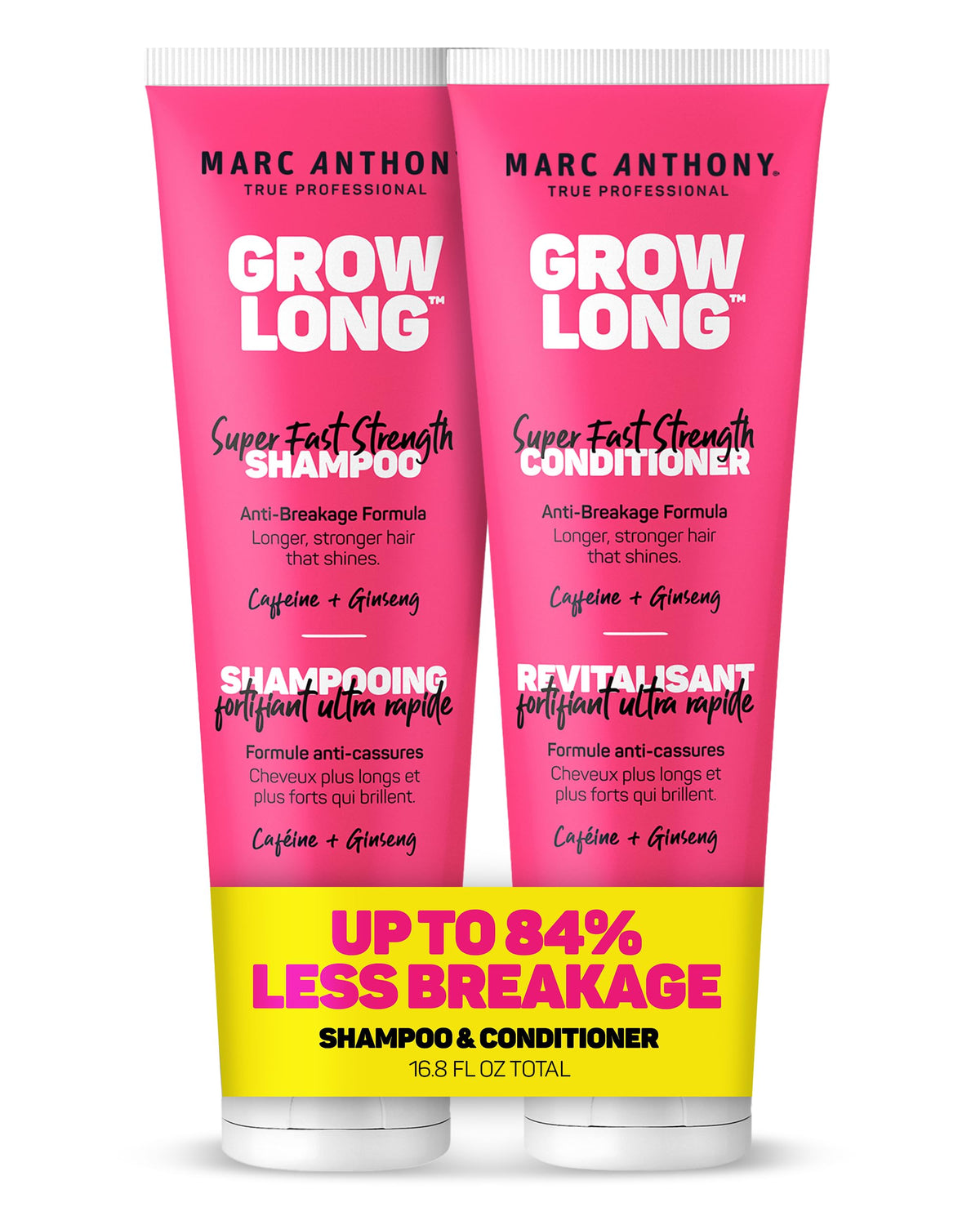 Marc Anthony front packaging showing Grow Long set and gift-ready bottles