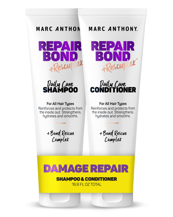 Marc Anthony front packaging showing repair bond set benefits