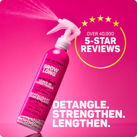 Marc Anthony spray action mist dispersing for easy detangling and even coverage