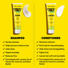 Marc Anthony Strictly Curls conditioner cream texture highlighting rich hydration