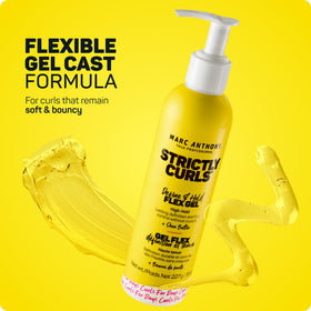 Marc Anthony gel texture close-up highlighting smooth, glossy formula benefits