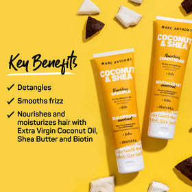 Marc Anthony tube close-up label details highlighting ingredients and benefits