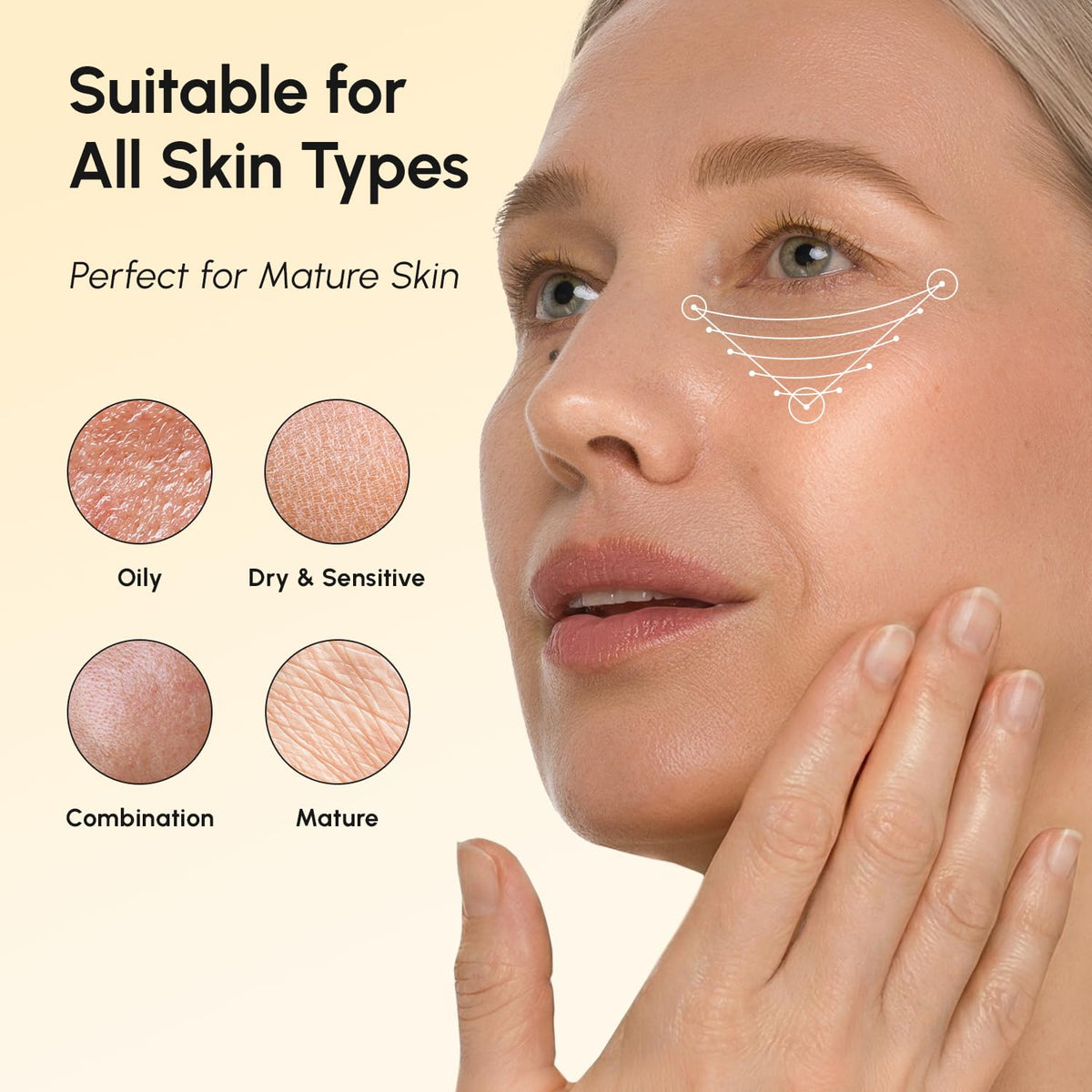 MAREE before and after comparison showing visible smoothing and brightening benefit