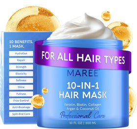 MAREE front jar showing pearl mask and branding for hydration benefits