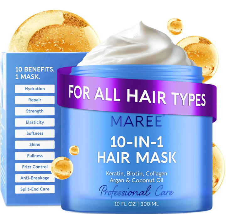 MAREE front jar showing pearl mask and branding for hydration benefits