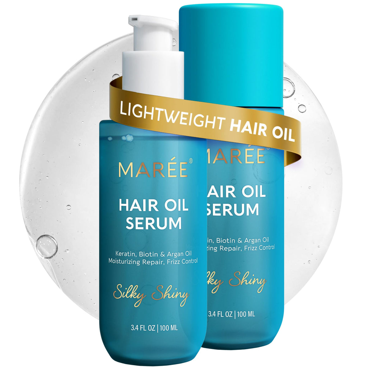 MAREE front packaging two-pack showing full bottles and benefits