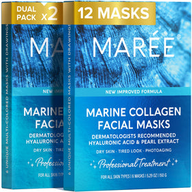 MAREE front packaging showing mask box and branding for clear product info