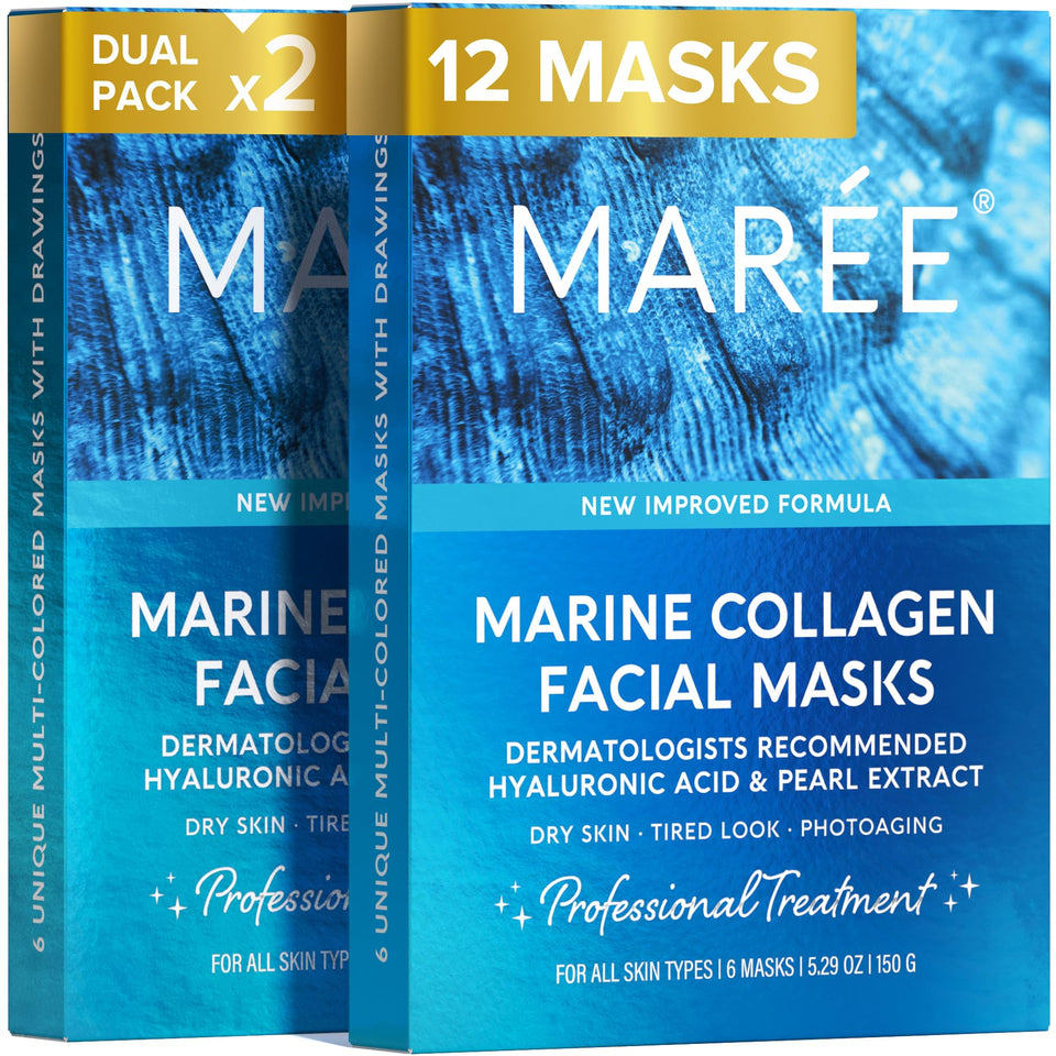MAREE front packaging showing mask box and branding for clear product info