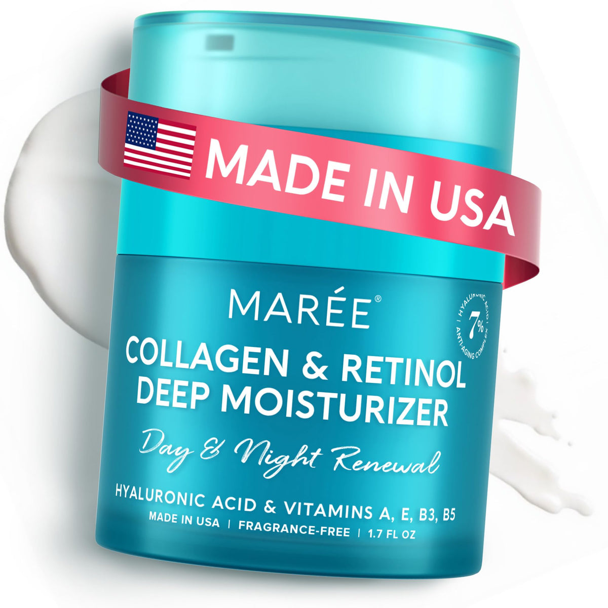 MAREE front packaging jar showing elegant label and clear benefit