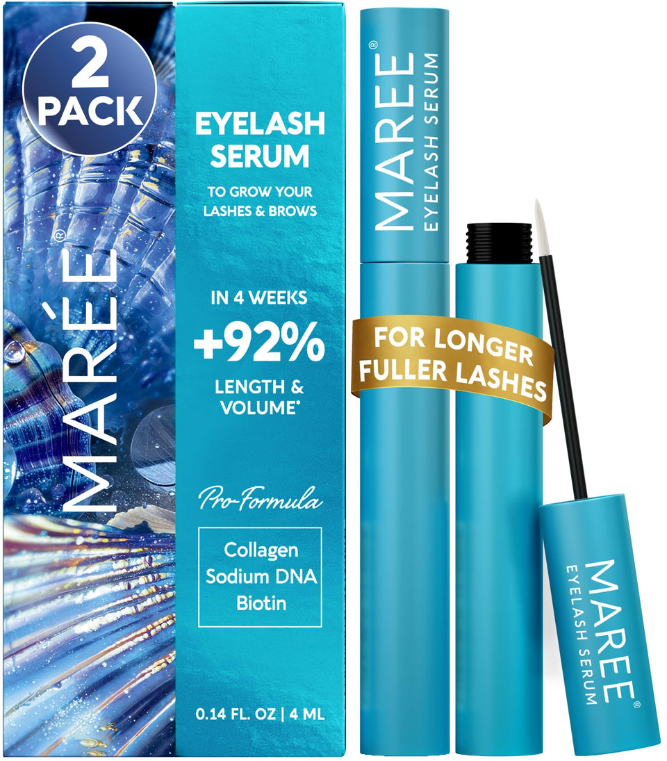 MAREE front packaging showing two bottles and benefits