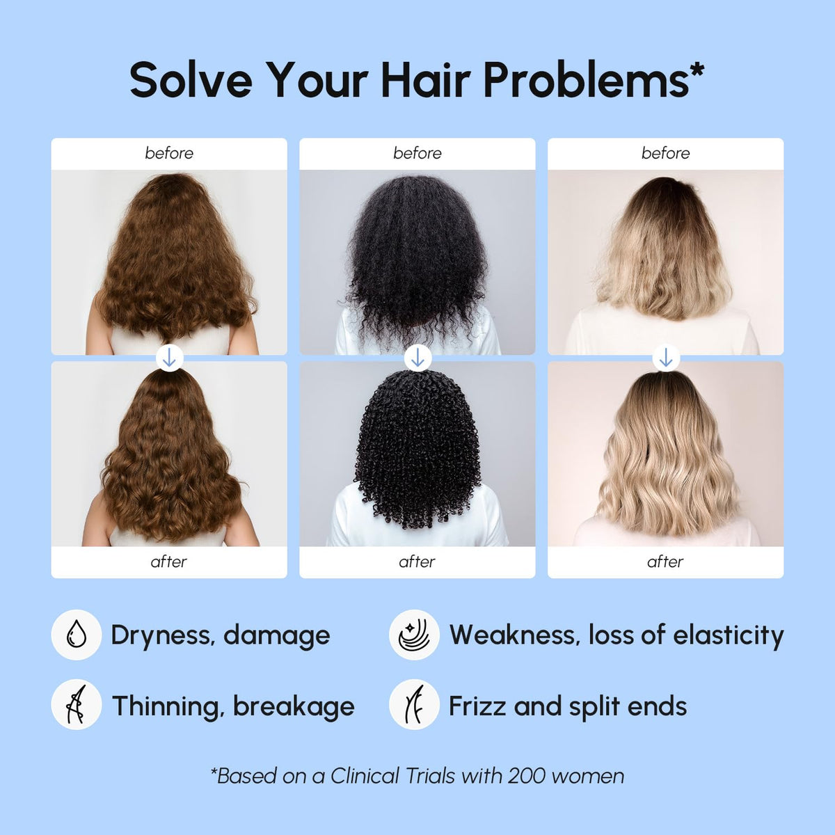 MAREE being applied to hair showing easy spread and detangling benefit