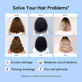 MAREE being applied to hair showing easy spread and detangling benefit