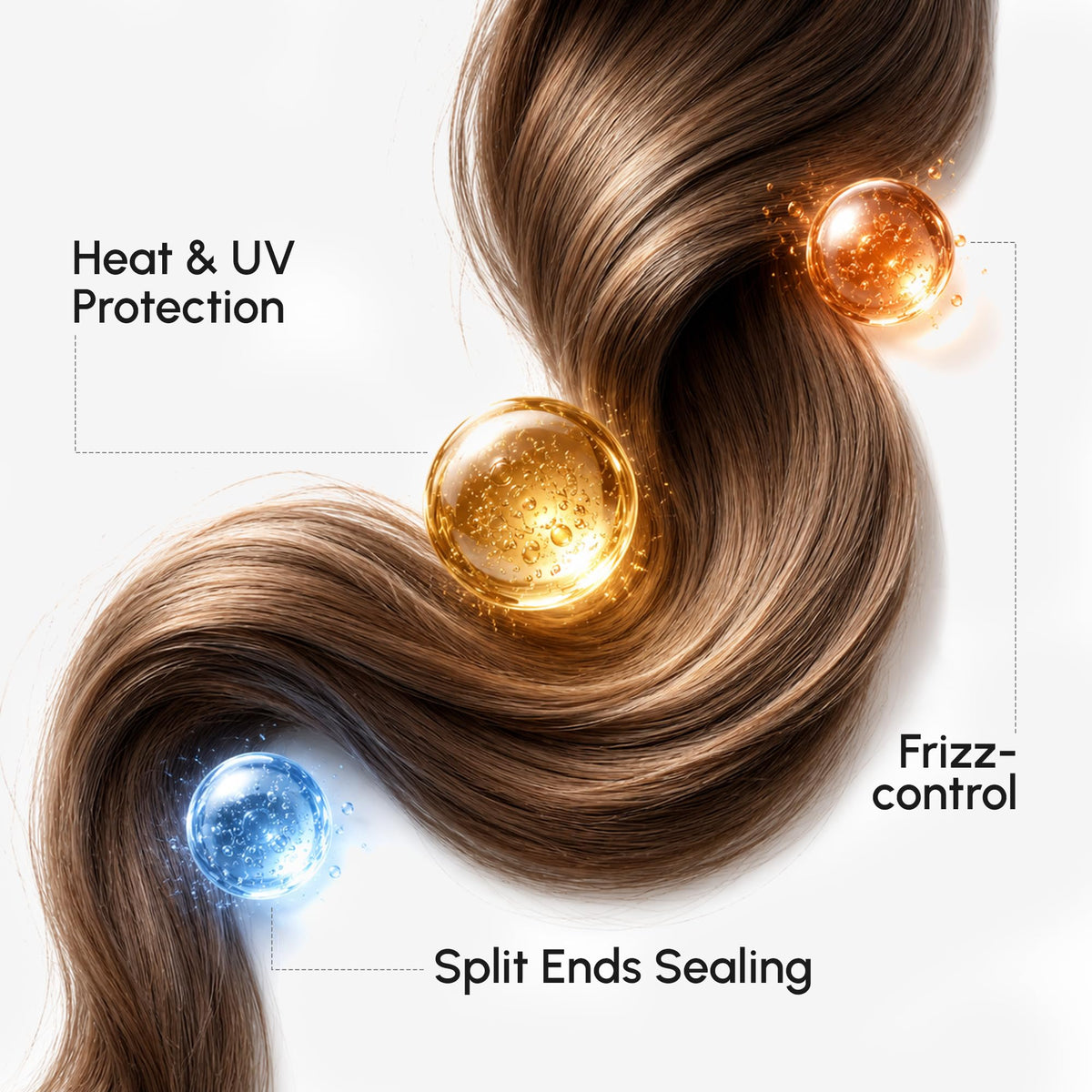 MAREE label detail highlighting keratin, argan oil and vitamin complex