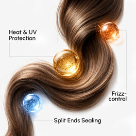 MAREE label detail highlighting keratin, argan oil and vitamin complex