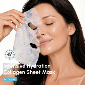 MAREE sheet mask on model demonstrating fit and comfort during use