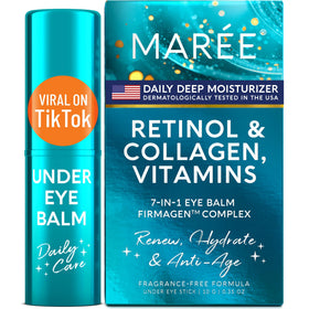 MAREE front packaging showing teal balm stick and clear branding for easy identification