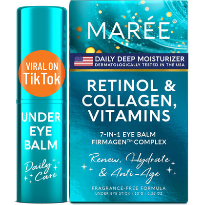 MAREE front packaging showing teal balm stick and clear branding for easy identification