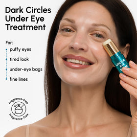 MAREE stick open with visible tip for hygienic direct under-eye application