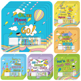 Marhpveua front packaging showing 24 colorful lip balms and adventure designs