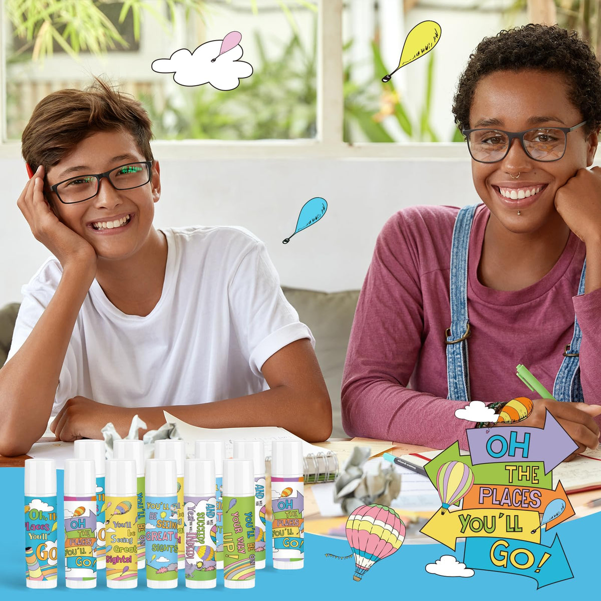 Marhpveua lip balm in hand showing travel size and easy portability