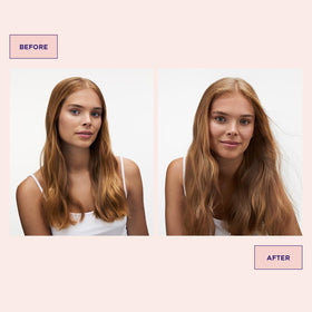 Powder on lengths demonstrating added texture and natural volume