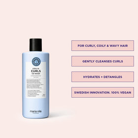 Maria Nila label close-up highlighting ingredients and clear usage guidance