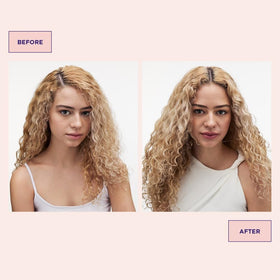 Maria Nila dry shampoo in use styling a bun to add grip and lift for longer hold
