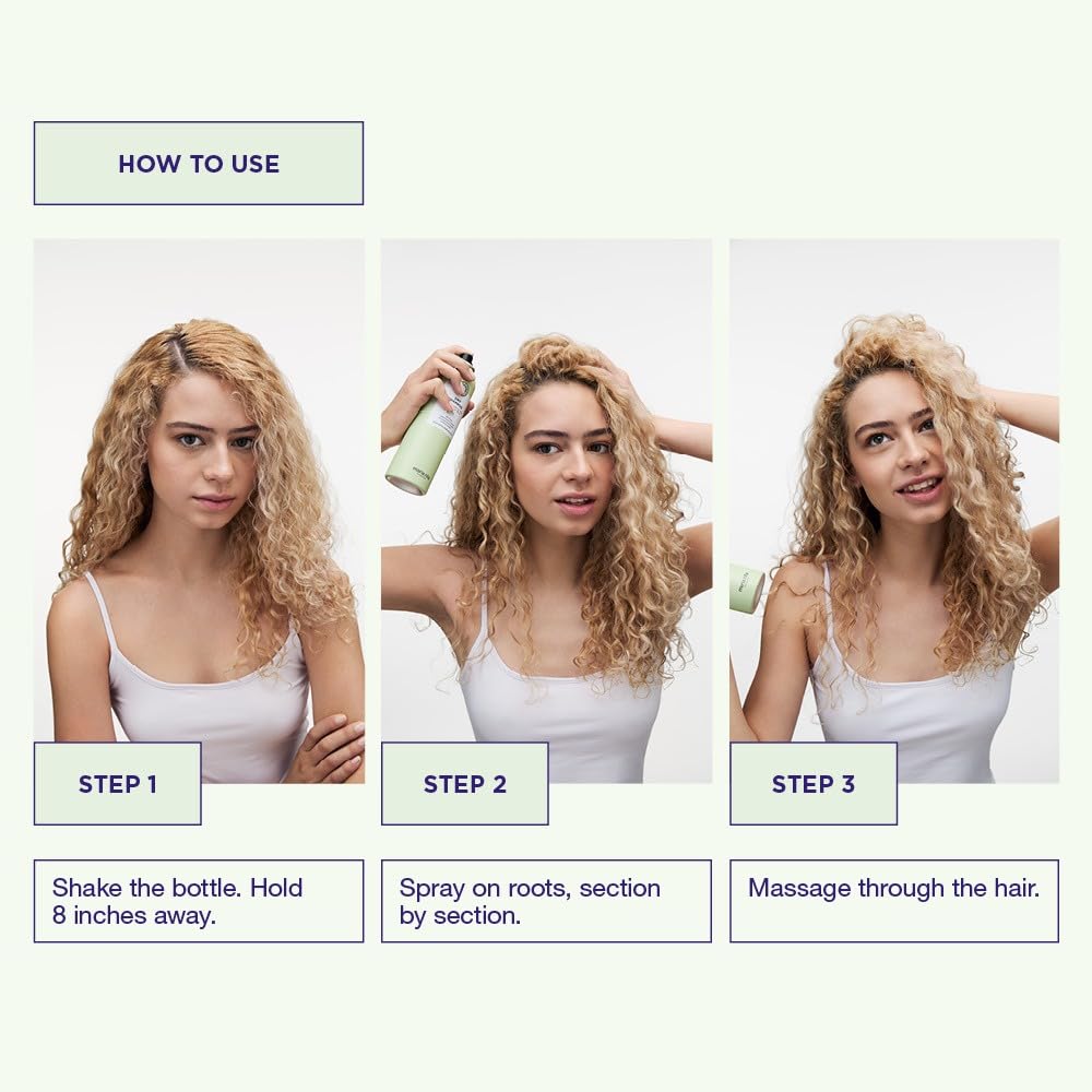 Maria Nila dry shampoo texture closeup showing fine powder for volume and matte finish