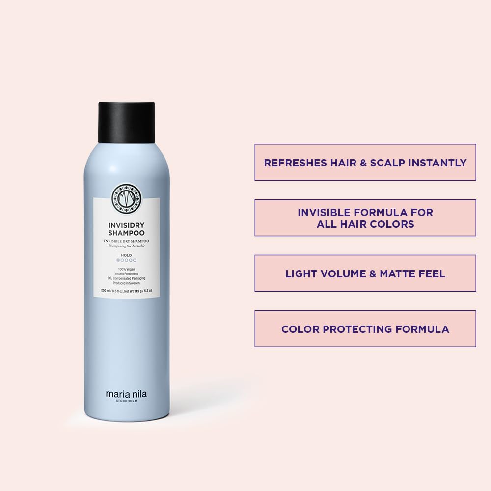 Maria Nila spray closeup demonstrating fine mist for invisible freshness