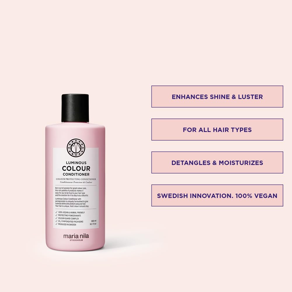 Maria Nila conditioner texture on hand demonstrating smooth detangling benefit