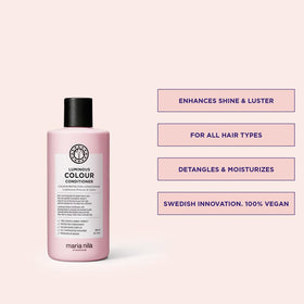 Maria Nila conditioner texture on hand demonstrating smooth detangling benefit