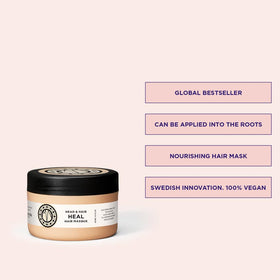 Close-up of creamy masque texture by Maria Nila for deep hydration