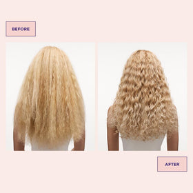 Maria Nila before and after showing reduced brassiness and refreshed silver benefit
