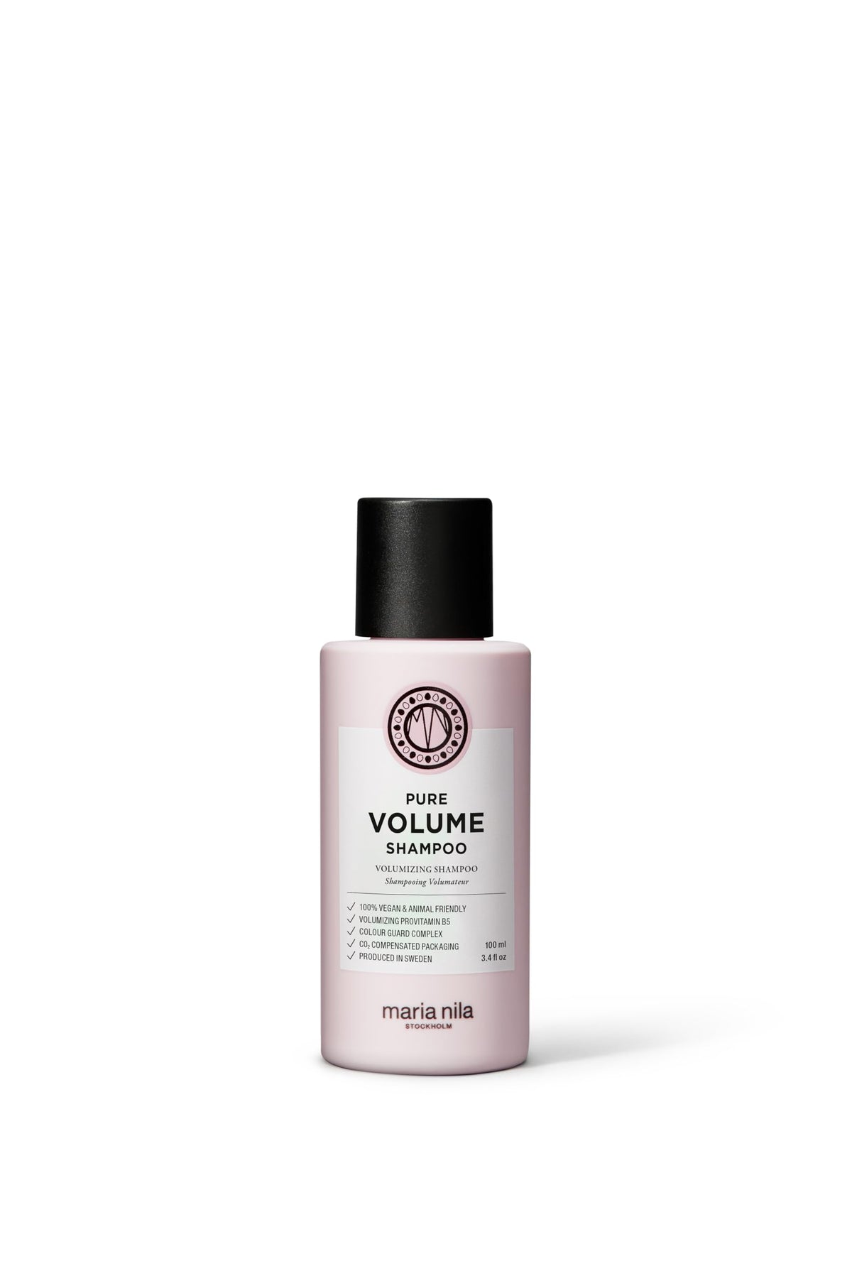 Maria Nila front bottle showing product branding and volume promise