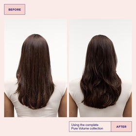Maria Nila before and after hair showing fuller, detangled appearance