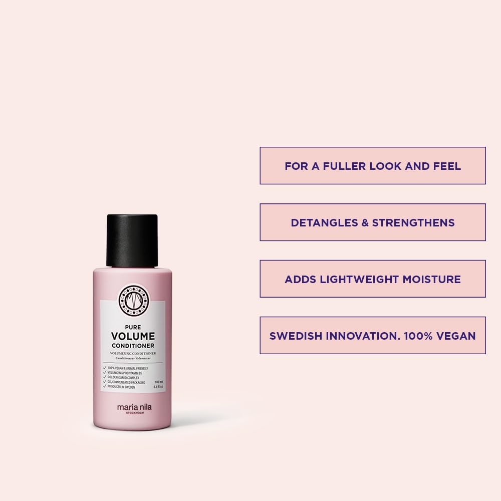 Maria Nila texture close-up displaying creamy lightweight conditioner for easy detangling