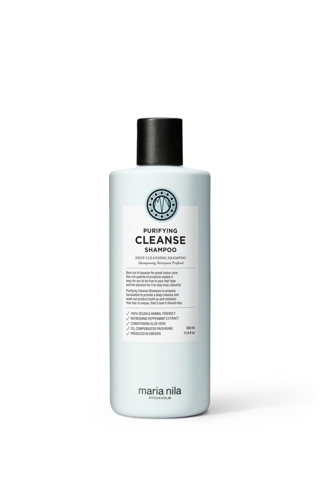 Maria Nila front packaging showing bottle label and 11.8 fl oz size for clear identification