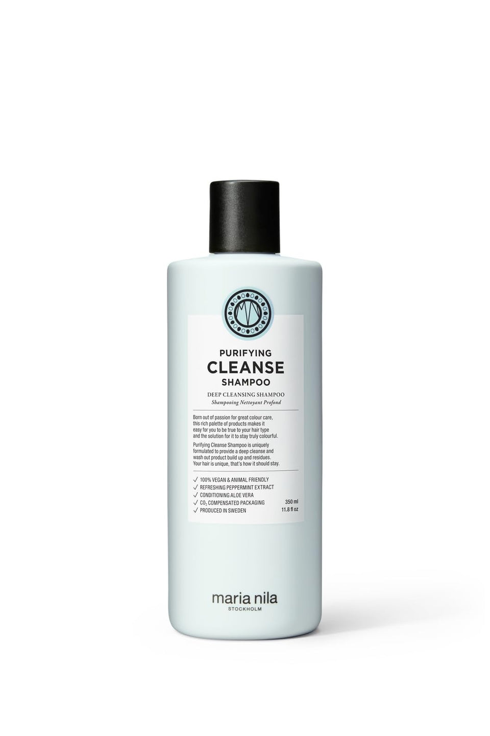 Maria Nila front packaging showing bottle label and 11.8 fl oz size for clear identification