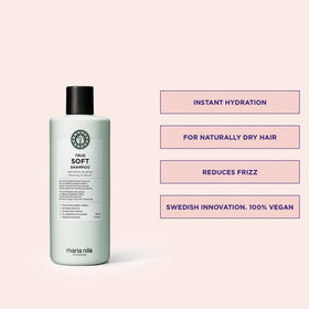 Maria Nila texture close-up with creamy lather, highlights smooth moisturizing feel