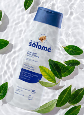 Maria Salome bottle beside ruler showing 400ml size