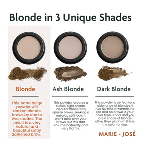 Marie-José hand swatch demonstrating sand beige payoff for blending and color match