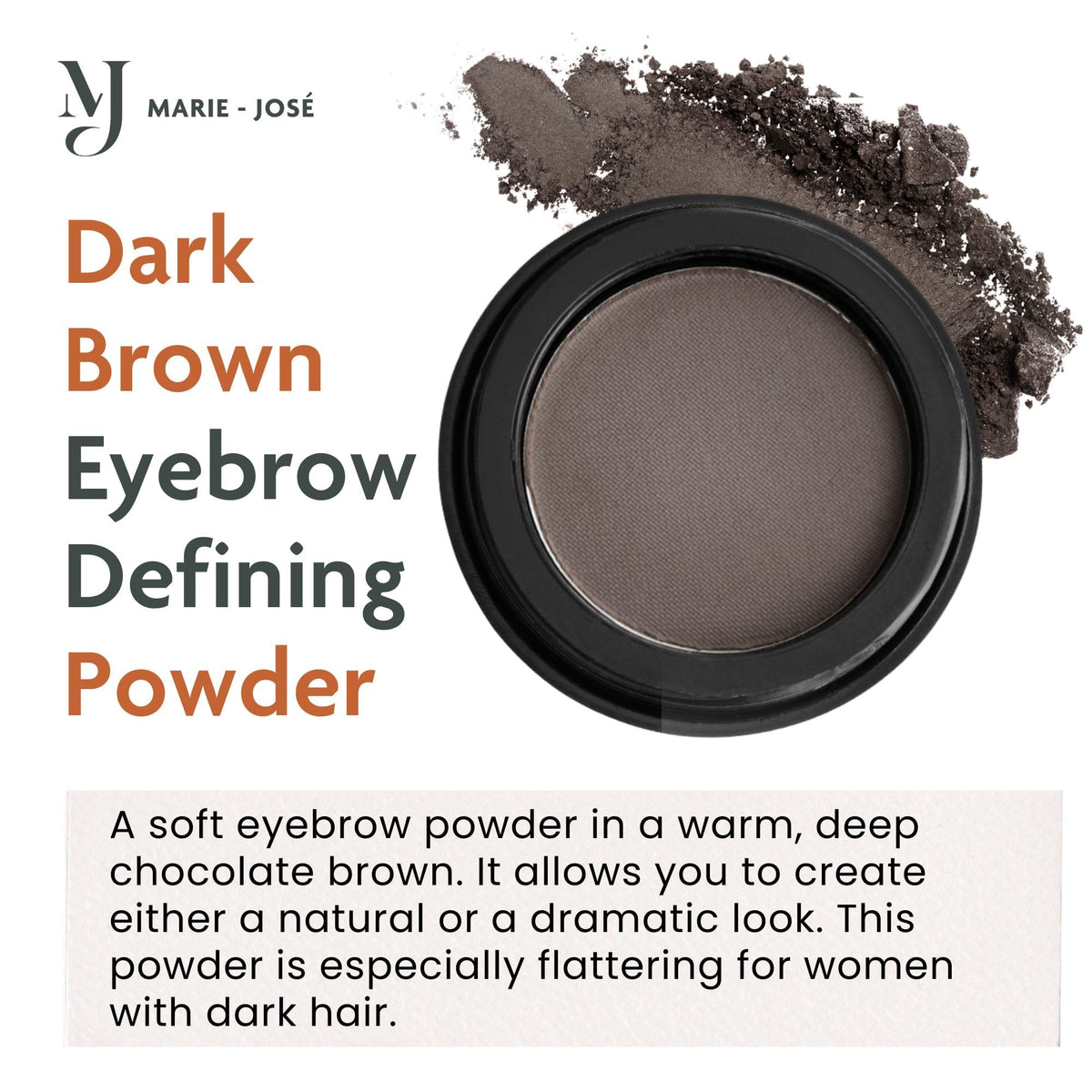 Marie-José angled brush detail highlighting control for crisp brows